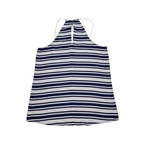 Women's Express Barcelona Cami Blue and White Striped Tank Top - Size S - Picture 4 of 6